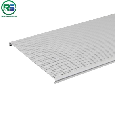 Outdoor Windproof Aluminium Strip Ceiling Commercial Perforated