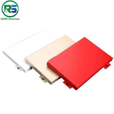 Fireproof Corrugated Aluminum Wall Panels Custom Color Thickness 20mm​