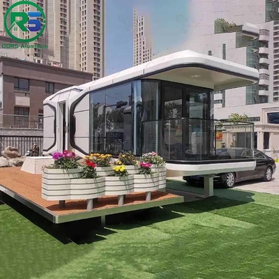 8.5M Length Mobile Homes White Alcoa Aluminum House Villa Modular House Flat Pack Prefab Container House