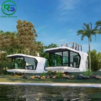 8.5M Length Mobile Homes White Alcoa Aluminum House Villa Modular House Flat Pack Prefab Container House