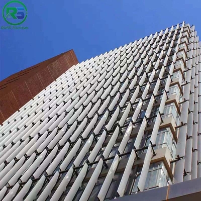 Fireproof Corrugated Aluminum Wall Panels And Aluminum Alloy Curtain Wall Thickness 20MM