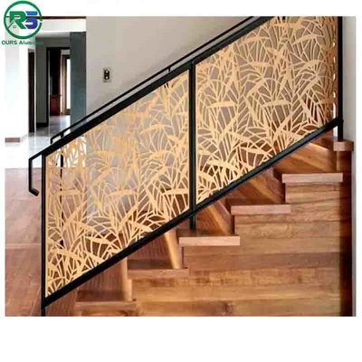 Rose Gold Color And Black Contemporary Aluminum Fence of Aluminum Product Thickness 20MM