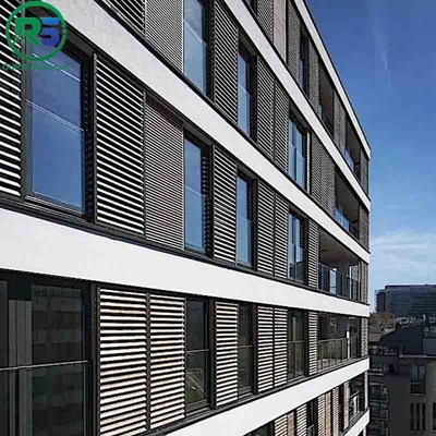 Fireproof Corrugated Aluminum Wall Panels And Aluminum Alloy Curtain Wall Thickness 20MM