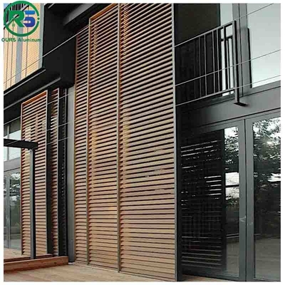 Fireproof Corrugated Aluminum Wall Panels And Aluminum Alloy Curtain Wall Thickness 20MM