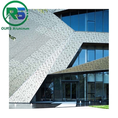 aluminum panel guangzhou External building wall cladding aluminum facade panels outdoor modern Curtain Walls