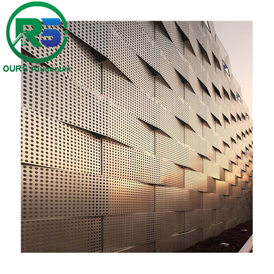 aluminum panel guangzhou External building wall cladding aluminum facade panels outdoor modern Curtain Walls