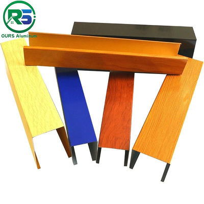 Environmental Friendly Linear Suspended Metal Ceiling 0.9mm White Aluminum Ceiling