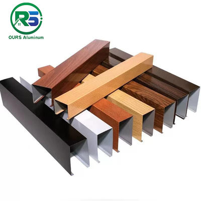 Environmental Friendly Linear Suspended Metal Ceiling 0.9mm White Aluminum Ceiling